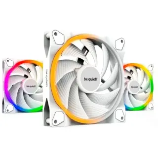 be quiet! Light Wings White 140mm PWM high-speed Triple Pack, Gehäuselüfter (weiß, 3er Pack, inkl. ARGB-Hub, 140 mm)