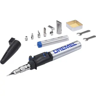 Dremel Versatip Arts+Crafts (2000-7), Lötkolben (silber/schwarz, Multifunktionaler Butangas Lötkolben)