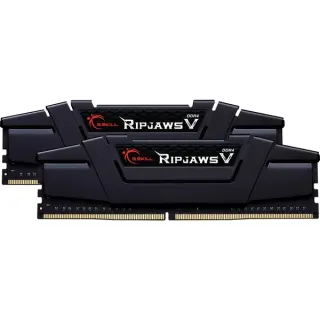 G.Skill DIMM 64 GB DDR4-2666 (2x 32 GB) Dual-Kit, Arbeitsspeicher (schwarz, F4-2666C19D-64GVK, Ripjaws V, INTEL XMP)