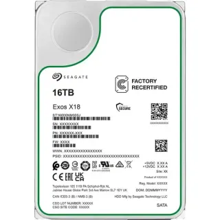 Seagate Exos X18 16 TB Generalüberholt, Festplatte (SATA 6 Gb/s, 3,5")