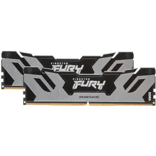 Kingston FURY DIMM 96 GB DDR5-6400 (2x 48 GB) Dual-Kit, Arbeitsspeicher (silber/schwarz, KF564C32RSK2-96, Renegade, INTEL XMP)