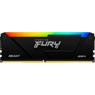Kingston FURY DIMM 32 GB DDR4-3200 , Arbeitsspeicher (schwarz, KF432C16BB2A/32, Beast RGB, INTEL XMP)