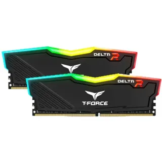 Team Group DIMM 32 GB DDR4-3600 (2x 16 GB) Dual-Kit, Arbeitsspeicher (schwarz, TF3D432G3600HC18JDC01, Delta RGB, INTEL XMP)