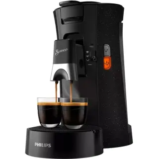 Philips Senseo Select Eco CSA240/20, Padmaschine (schwarz, schwarz gesprenkelt)