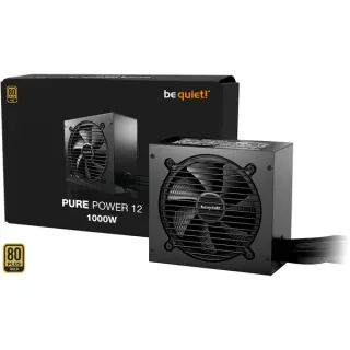 be quiet! Pure Power 12 1000W, PC-Netzteil (schwarz, 1x 12-Pin High Power GPU, 3x PCIe, 1000 Watt, B-Ware)