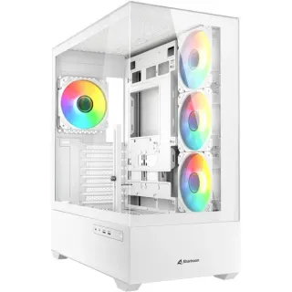 Sharkoon AK6 RGB , Tower-Gehäuse (weiß, Tempered Glass x 2, B-Ware)