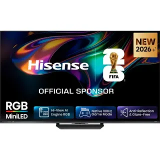 Hisense 75UR8DS RGB MiniLED, LED-Fernseher (189 cm (75 Zoll), schwarz/dunkelgrau, UltraHD/4K, Hi-View AI Engine RGB, 180Hz Panel)