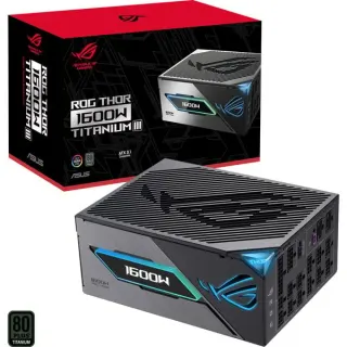ASUS ROG THOR 1600W Titanium III, PC-Netzteil (schwarz, 2x 12 Pin High Power GPU, 4x PCIe, Kabelmanagement, 1600 Watt, B-Ware)