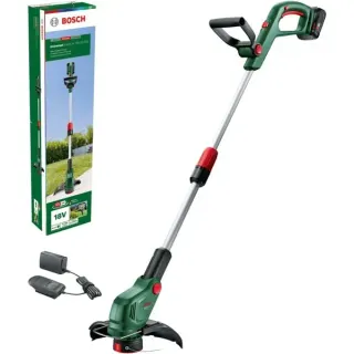 Bosch Heimwerken & Garten Akku-Rasentrimmer UniversalGrassCut 18V-26-500, 18Volt (grün/schwarz, Li-Ionen Akku 2,0Ah, POWER FOR ALL ALLIANCE, B-Ware)