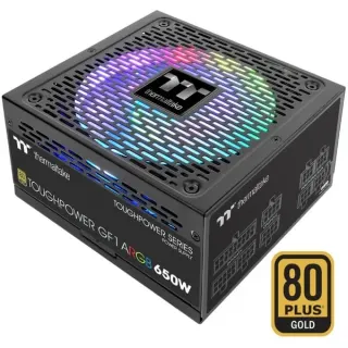 Thermaltake Toughpower GF1 ARGB 650W, PC-Netzteil (schwarz, 4x PCIe, Kabel-Management, 650 Watt, B-Ware)
