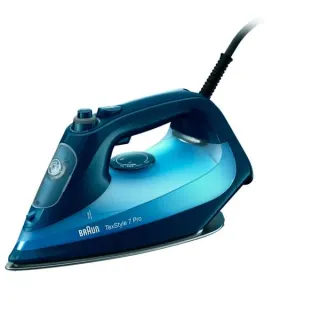 Braun TexStyle 7 Pro SI 7160, Dampfbügeleisen (blau, B-Ware)