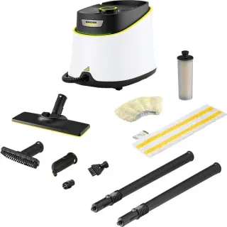 Kärcher SC 3 Deluxe EasyFix, Dampfreiniger (weiß/schwarz, 1.900 Watt, mit Bodenreinigungsset EasyFix, B-Ware)