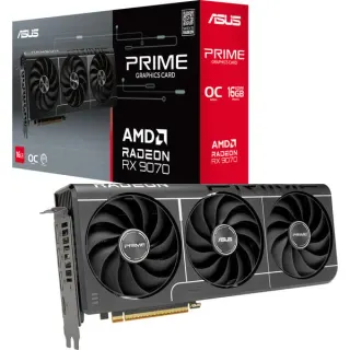 ASUS Radeon RX 9070 OC PRIME EVO Edition 16GB, Grafikkarte (grau, RDNA4, GDDR6, 3x DisplayPort, 1x HDMI, B-Ware)