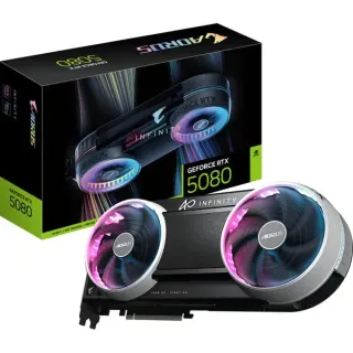 GIGABYTE GeForce RTX 5080 AORUS INFINITY 16G, Grafikkarte (DLSS 5, 3x DisplayPort, 1x HDMI 2.1)
