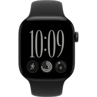 Apple Watch Series 12, Smartwatch (schwarz, Aluminium, 42 mm, Sportarmband schwarz M/L, Cellular)