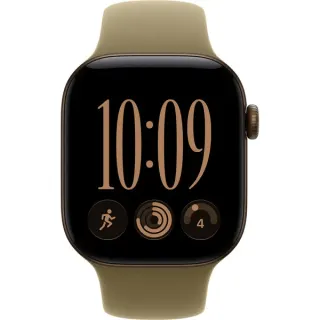 Apple Watch Series 12, Smartwatch (bronze, Aluminium, 42 mm, Sportarmband Oliv S/M)