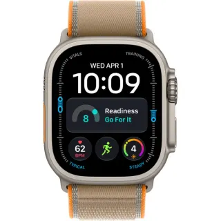 Apple Watch Ultra 4, Smartwatch (Titan natur, 49 mm, Trail Loop Sand M/L, Cellular)