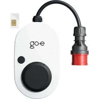 go-e Charger Gemini flex 2.0, 11 kW (16A 3-phasig), Wallbox (weiß/schwarz, mobile Ladestation, 4G/LTE, B-Ware)