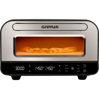 G3 Ferrari Pizzaofen Pizza Pro 2 Minuti G10204 (edelstahl/schwarz, bis 1.850 Watt, für Pizza Ø 32cm, inkl. Pizzaschieber, B-Ware)