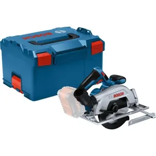 Bosch Professional Akku-Handkreissäge GKS 18V-57-2 Professional solo (blau/schwarz, ohne Akku und Ladegerät, in L-BOXX, B-Ware)