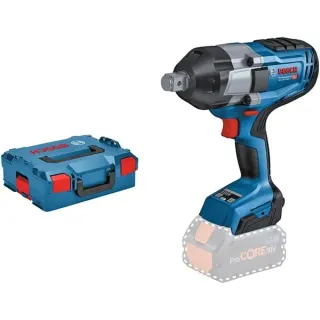 Bosch Professional PRO Akku-Schlagschrauber BITURBO GDS 18V-1050 H Professional solo, 18Volt (blau/schwarz, ohne Akku und Ladegerät, 3/4", in L-BOXX)