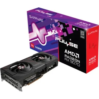 SAPPHIRE Radeon RX 9070 GRE Pulse Gaming OC, Grafikkarte (schwarz, RDNA4, GDDR6, 2x DisplayPort, 2x HDMI, B-Ware)