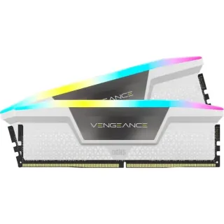 Corsair DIMM 32 GB DDR5-6400 (2x 16 GB) Dual-Kit, Arbeitsspeicher (weiß, CMH32GX5M2B6400C36W, Vengeance RGB, INTEL XMP)