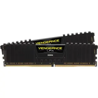 Corsair DIMM 32 GB DDR4-2400 (2x 16 GB) Dual-Kit, Arbeitsspeicher (schwarz, CMK32GX4M2A2400C16, Vengeance LPX, INTEL XMP)