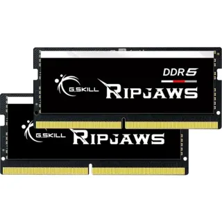 G.Skill SO-DIMM 64 GB DDR5-5600 (2x 32 GB) Dual-Kit, Arbeitsspeicher (schwarz, F5-5600S4040A32GX2-RS, Ripjaws, INTEL XMP)