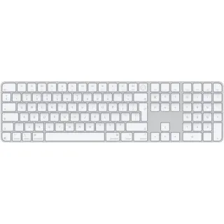 Apple Magic Keyboard mit Touch ID und Ziffern­block (silber/weiß, UK-Layout, für Mac Modelle mit Apple Chip)