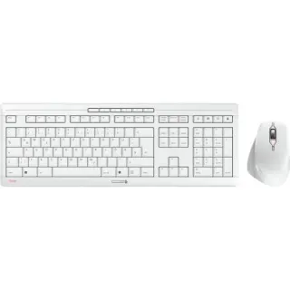 CHERRY STREAM DESKTOP COMFORT, Desktop-Set (weiß, DE-Layout, Cherry SX-Scherentechnologie)