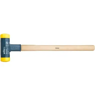 Wiha Schonhammer rückschlagfrei, mittelhart (schwarz/holz, Ø 50mm)