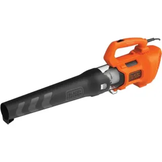 BLACK+DECKER Elektro-Axial-Gebläse BEBL185-QS, Laubbläser (orange/schwarz, 1.850 Watt)