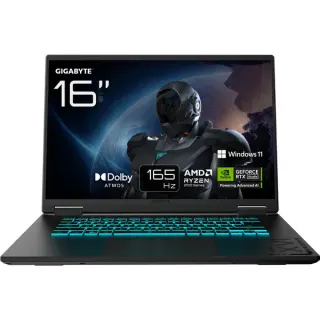 GIGABYTE GAMING A16 3WHK3DE894SH, Gaming-Notebook (schwarz, AMD Ryzen 7 260, NVIDIA GeForce RTX 5070, 16 GB DDR5, 1 TB (1 TB SSD), Windows 11 Home)