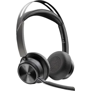 HP Poly Voyager Focus 2 USB-C-C-Headset (Microsoft Teams zertifiziert, USB-C/-A Adapter)