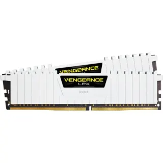 Corsair DIMM 16 GB DDR4-2666 (2x 8 GB) Dual-Kit, Arbeitsspeicher (weiß, CMK16GX4M2A2666C16W, Vengeance LPX, INTEL XMP)
