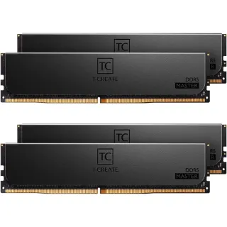 Team Group DIMM 96 GB DDR5-6400 (4x 24 GB) Quad-Kit ECC, Arbeitsspeicher (schwarz, CTCMD596G6400HC32AQC01, T-CREATE MASTER, Registered, INTEL XMP)