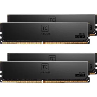 Team Group DIMM 96 GB DDR5-6000 (4x 24 GB) Quad-Kit ECC, Arbeitsspeicher (schwarz, CTCMD596G6000HC32AQC01, T-CREATE MASTER, Registered, INTEL XMP)