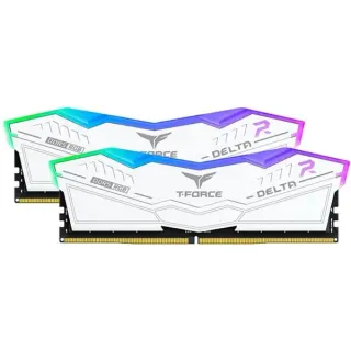 Team Group DIMM 32 GB DDR5-6400 (2x 16 GB) Dual-Kit, Arbeitsspeicher (weiß, FF4D532G6400HC40BDC01, Delta RGB, INTEL XMP)
