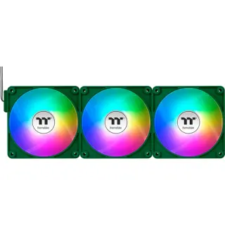 Thermaltake CT120 EX ARGB Sync PC Cooling Fan Racing Green, Gehäuselüfter (grün, 3er-Pack, 120 mm)
