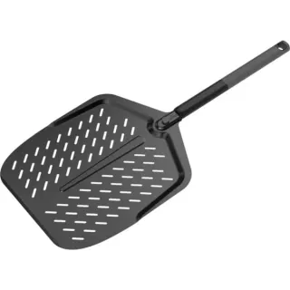 Witt Pizzaschieber perforiert 12", 30cm, Grillbesteck (schwarz, für Pizzen bis Ø 30cm)
