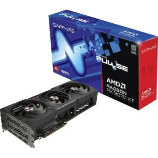 SAPPHIRE Radeon RX 9070 XT Pulse, Grafikkarte (schwarz, RDNA4, GDDR6, 2x DisplayPort, 2x HDMI 2.1)