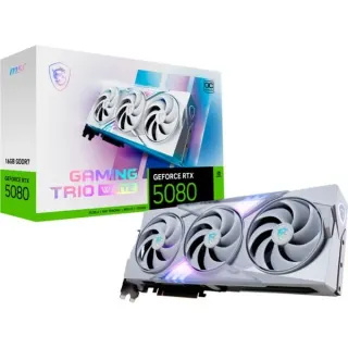 MSI GeForce RTX 5080 GAMING TRIO OC WHITE, Grafikkarte (weiß, DLSS 5, 3x DisplayPort, 1x HDMI 2.1)