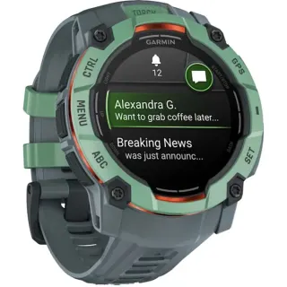 Garmin Instinct 3 - 50 mm, AMOLED, Smartwatch (Twilight/Neo Tropic, Silikon-Armband)