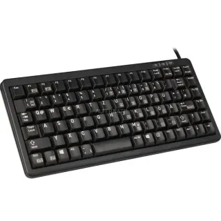 CHERRY Slim G84-4100 Flach, Tastatur (schwarz, DE-Layout, Cherry Mechanisch)
