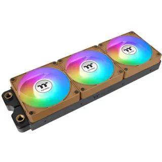 Thermaltake CT140 EX Reverse ARGB Sync PC Cooling Fan Gravel Sand, Gehäuselüfter (braun, 3er-Pack, 140 mm)