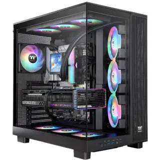 Thermaltake View 380 XL TG ARGB Black, Tower-Gehäuse (schwarz, Tempered Glass x 2)