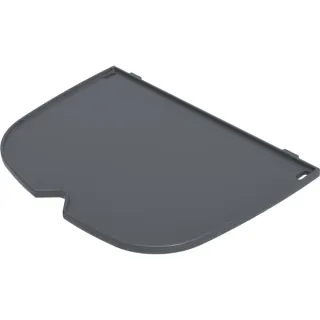 Weber Einseitige Grillplatte, Plancha für Q 1000N-Serie ab 2025 (schwarz, ersetzt den halben Grillrost)