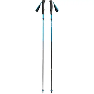 Black Diamond Trekkingstöcke Distance Carbon Z, Fitnessgerät (anthrazit/blau, 1 Paar, 130 cm)