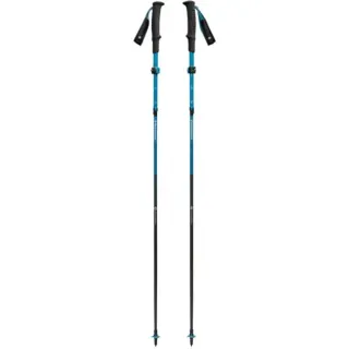 Black Diamond Trekkingstöcke Distance Carbon FLZ, Fitnessgerät (anthrazit/blau, 1 Paar, 95-110 cm)